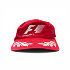 Vintage Blue Thunder Formula 1 Racing Logo StrapBack Red
