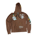 Vintage Ed Hardy New York Embroidered Hoodie Brown