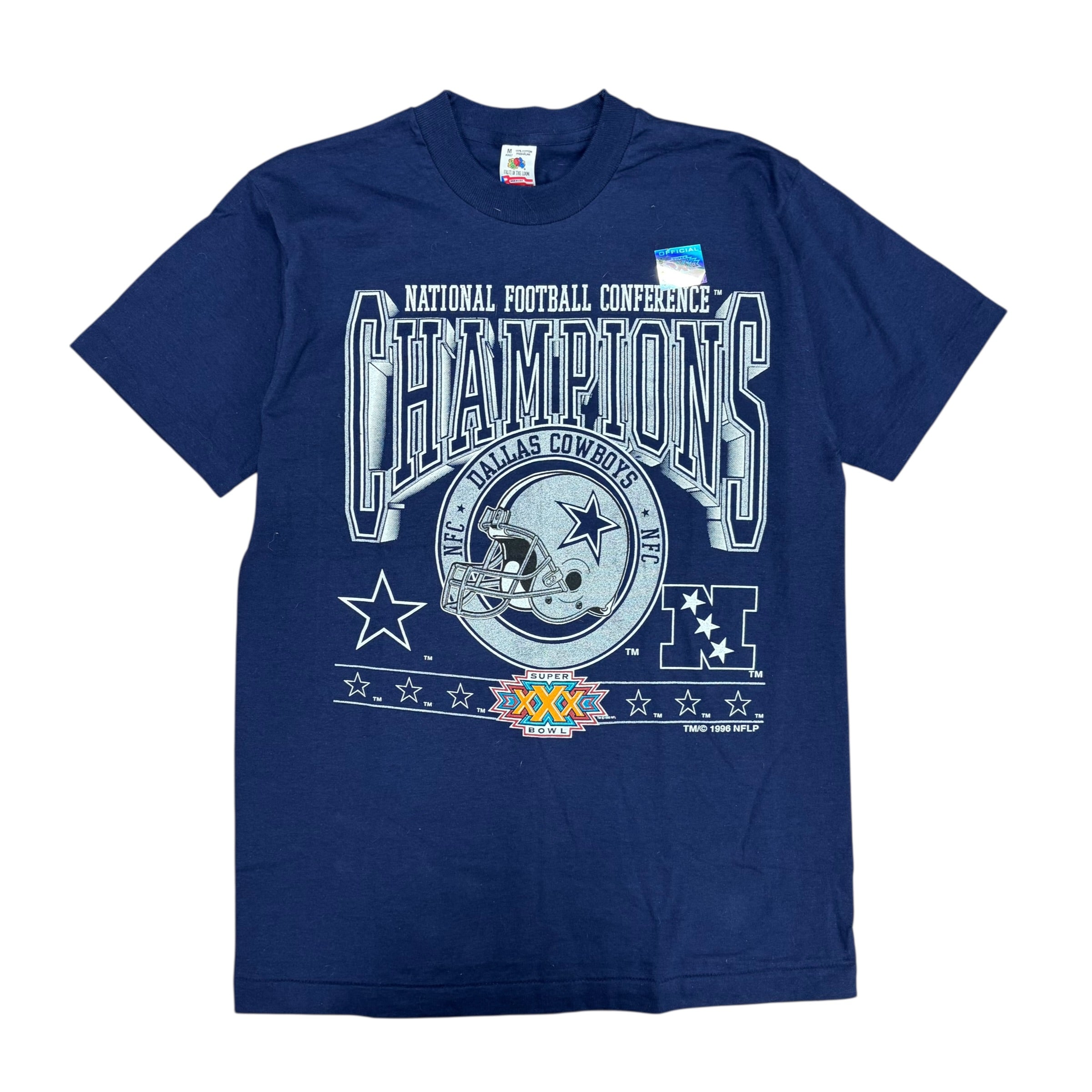 1996 NFL Dallas Cowboys NFC Champions Tee Navy