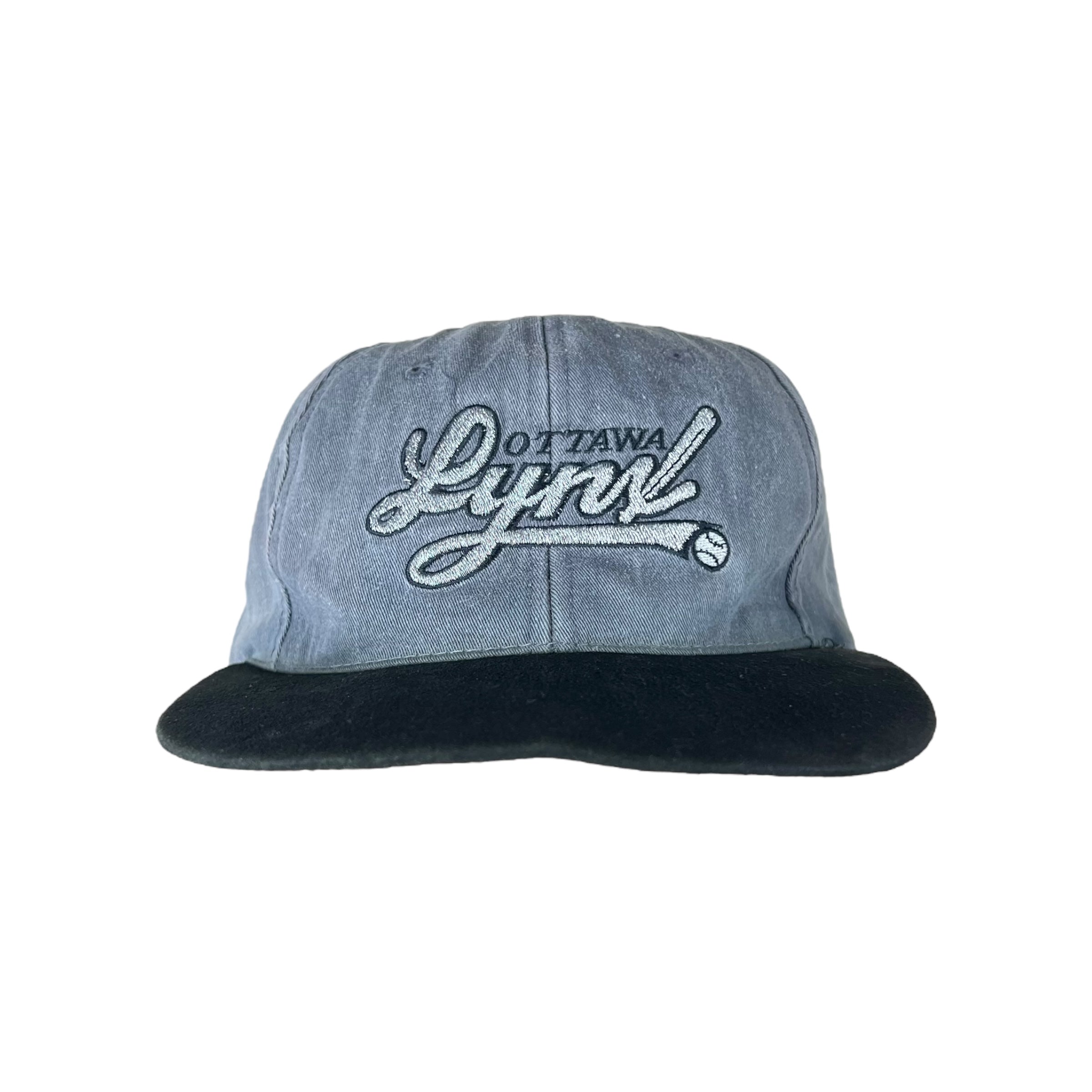 Vintage Ottawa Lynx Logo StrapBack Grey/Black