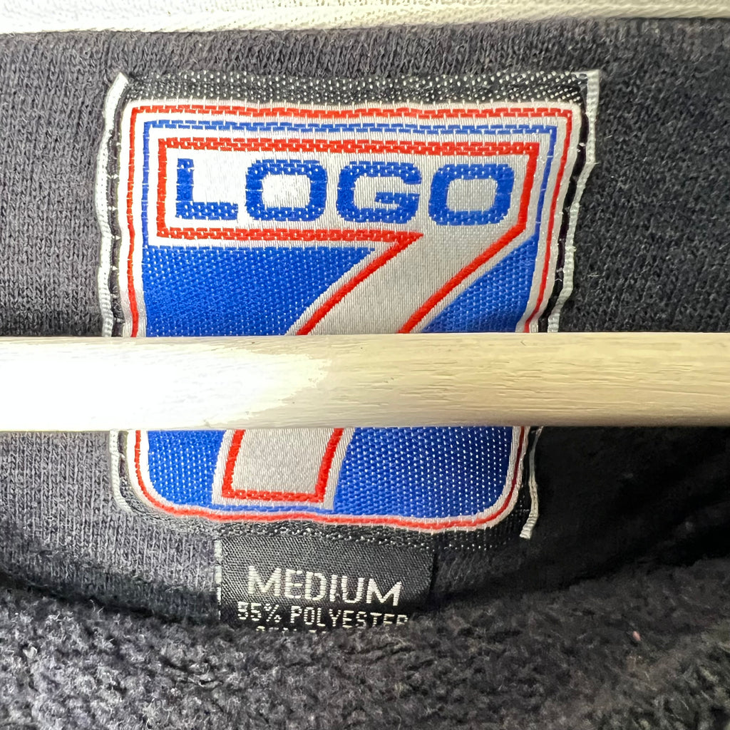 1994 Logo 7 AFC vs NFC Super Bowl XXVIII Promo Block Pattern Crewneck