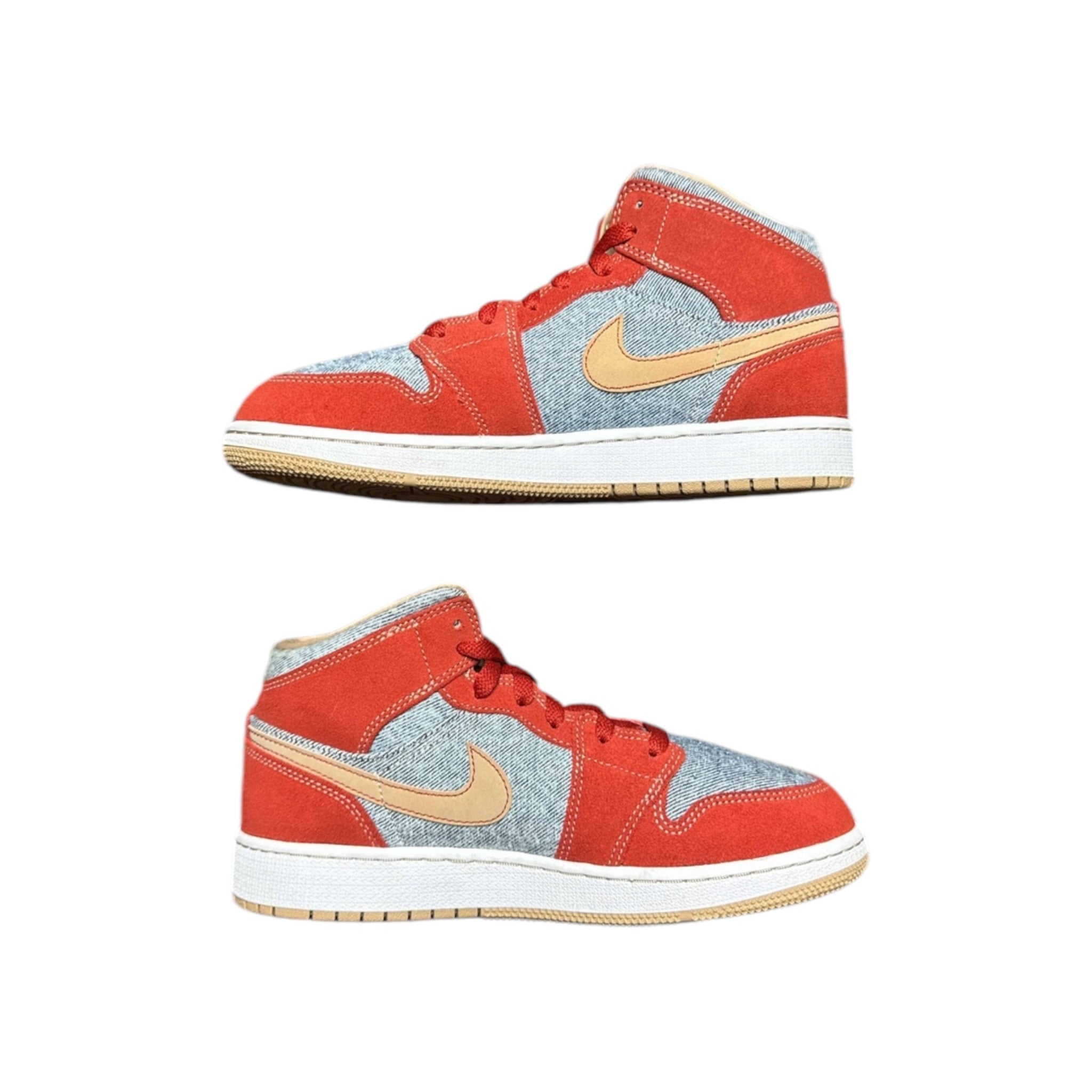 Jordan 1 Mid Denim Red (GS)