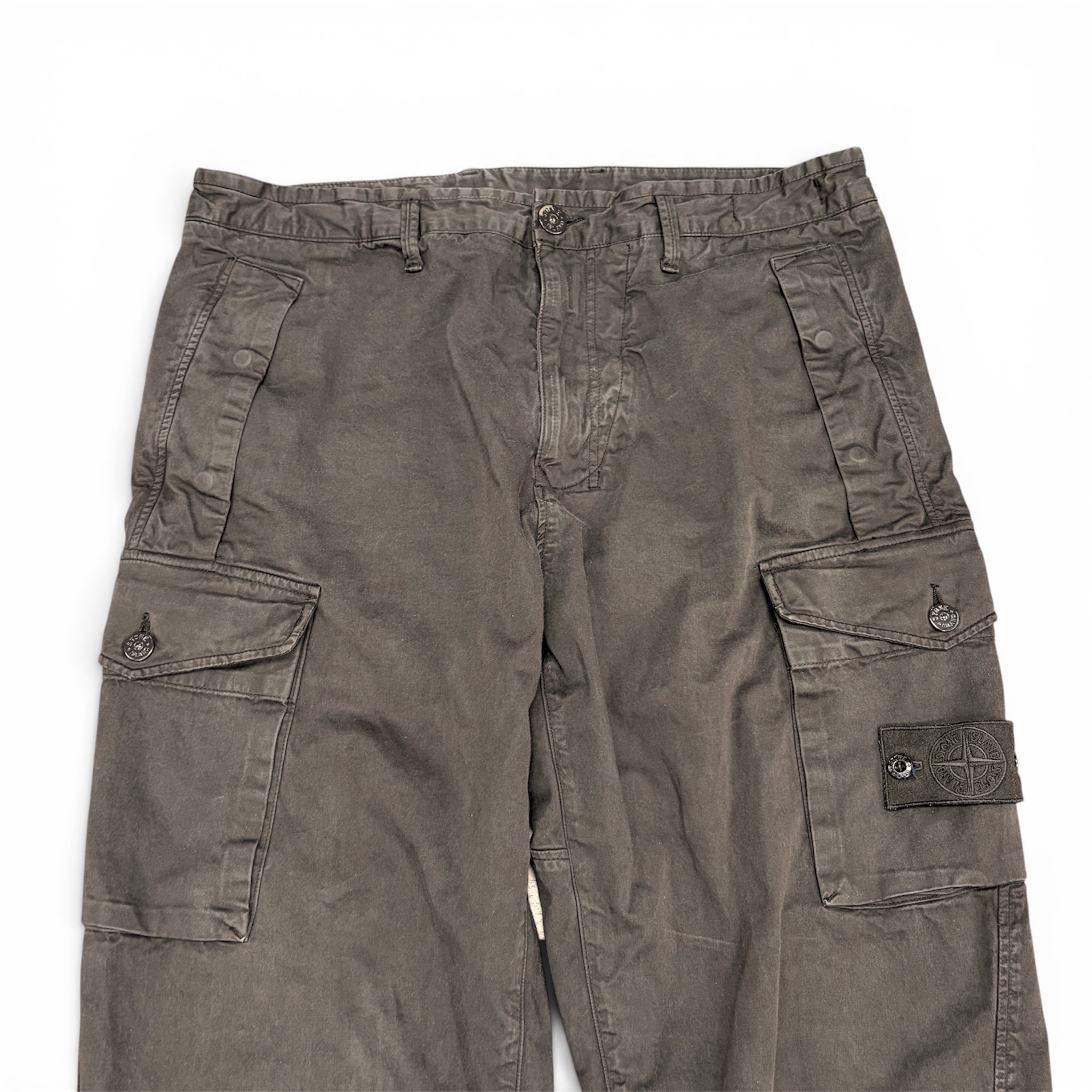Stone Island Ghost Piece Cargo Pants Chocolate