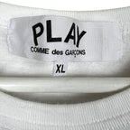 Commes Des Garçon PLAY Camo Heart Tee White