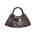 Guess Reptile Skin Small Bag Brown