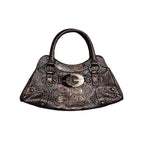Guess Reptile Skin Small Bag Brown