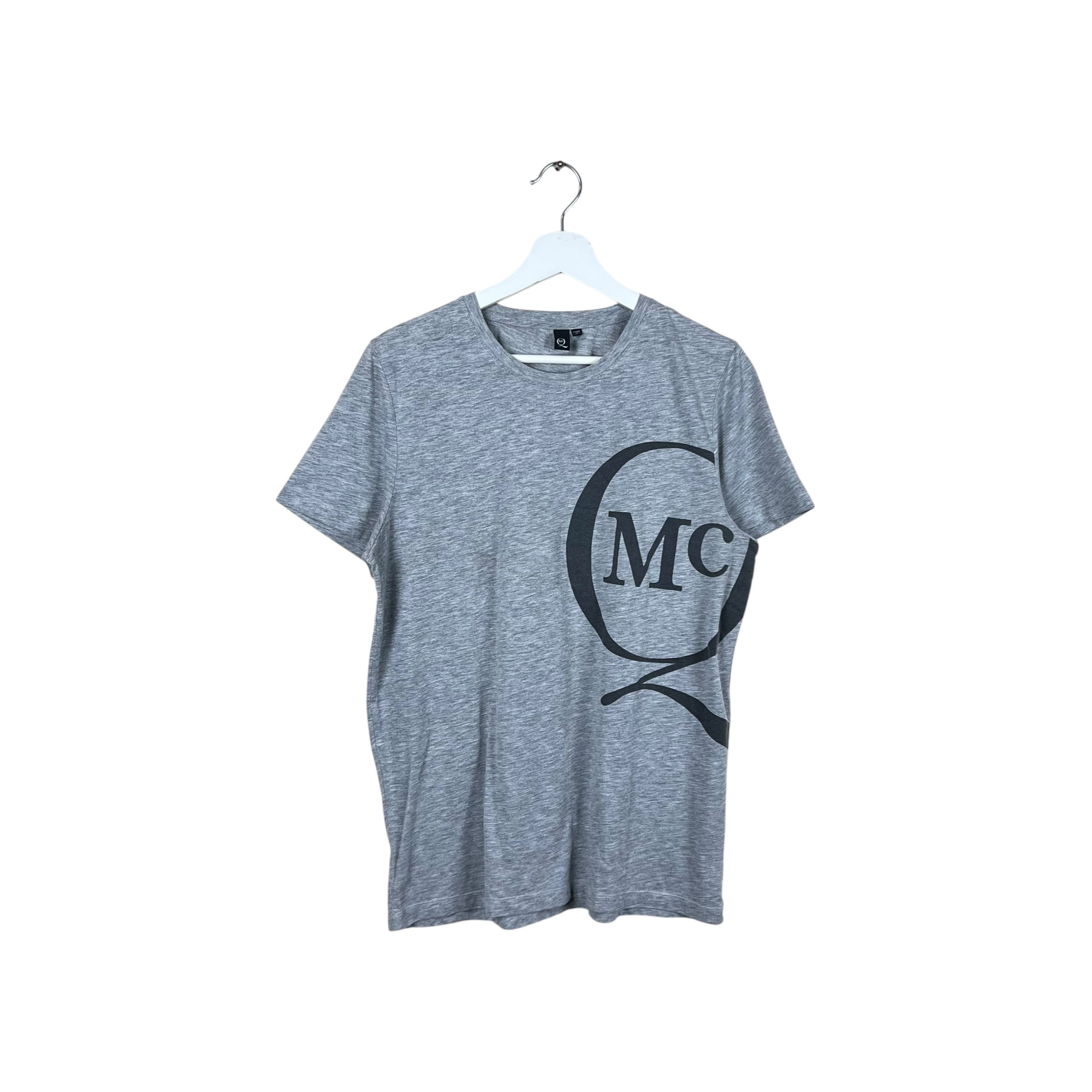 Alexander McQueen Big Logo Tee Grey