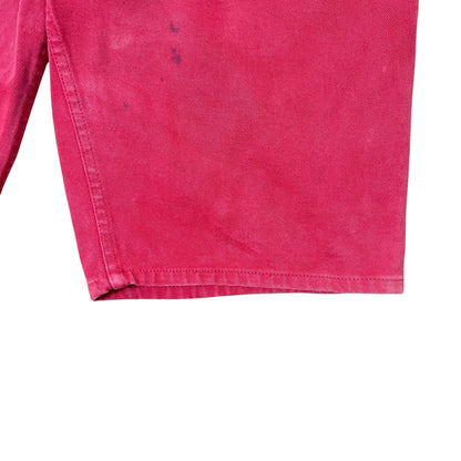 Vintage Blue Rodeo Denim Shorts Washed Red