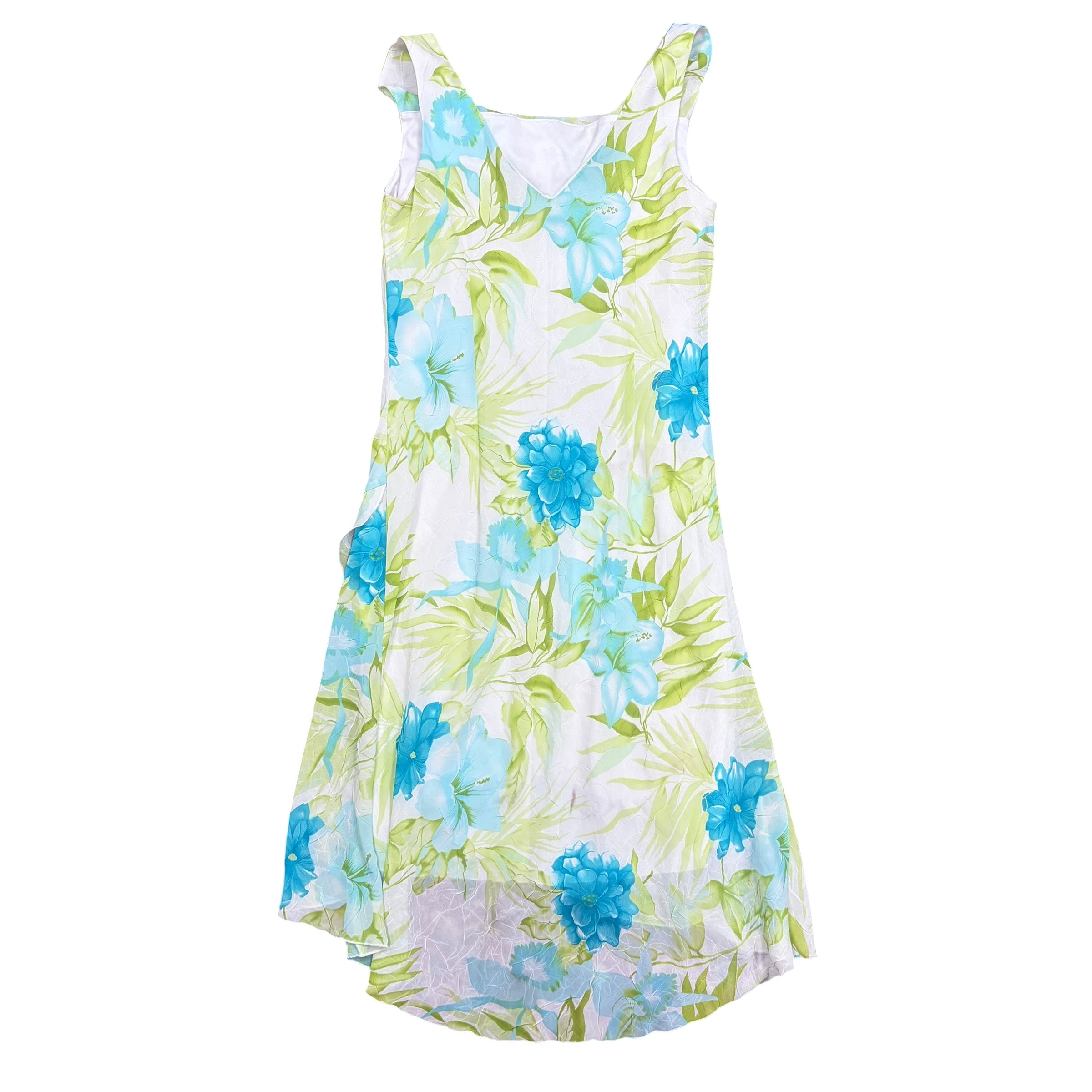 Vintage Jessica Floral Satin Layered Dress