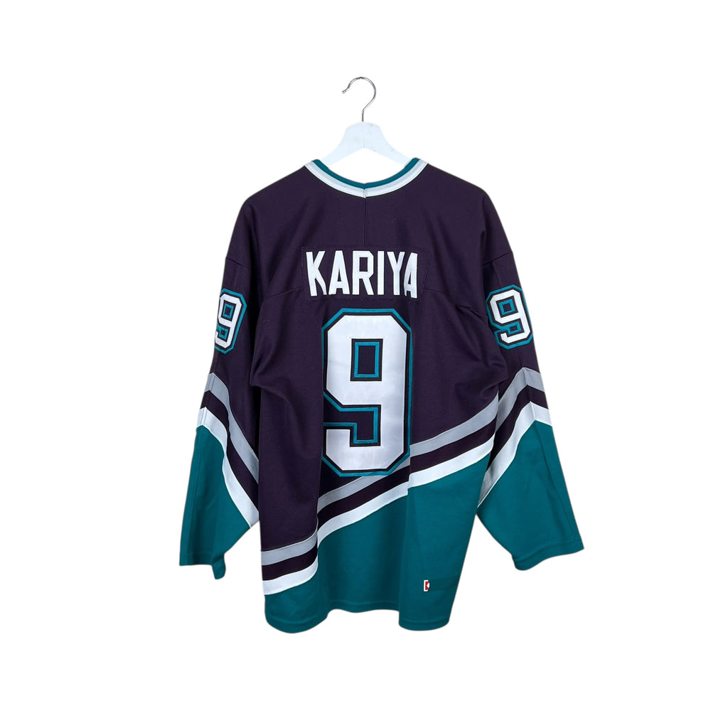 Vintage CCM NHL Anaheim Mighty Ducks Paul Kariya Away Jersey