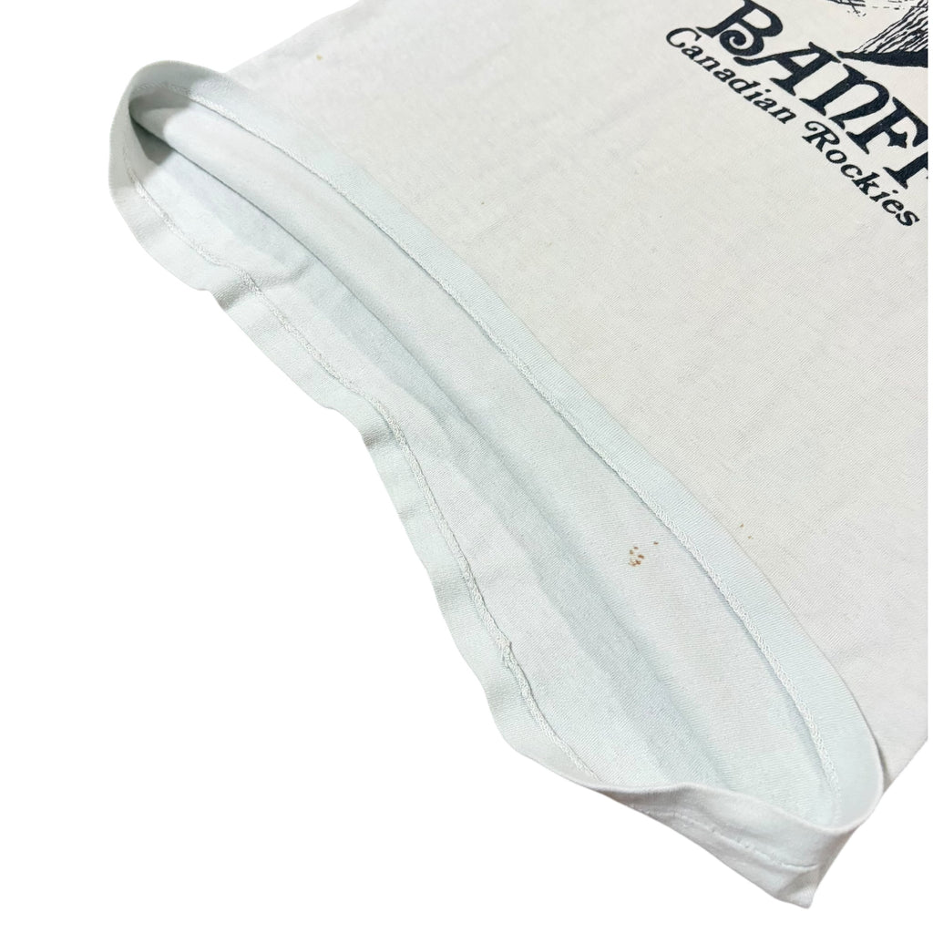 1970’s Banff Canadian Rockies Ski Comedy Tee Pale Green