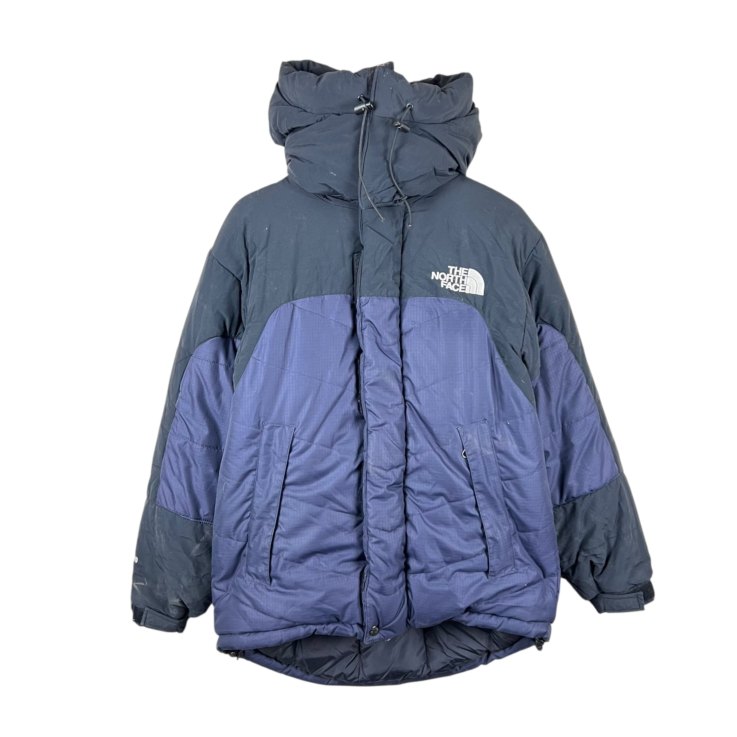 Vintage North Face 700 Puffer Parka Down Jacket Navy/Black