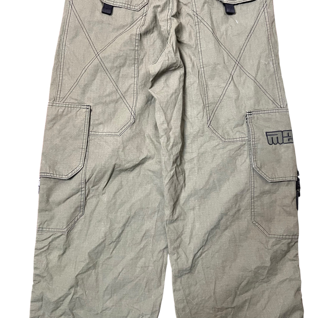 Vintage Menace Jeans Wide Cargo Pants Olive