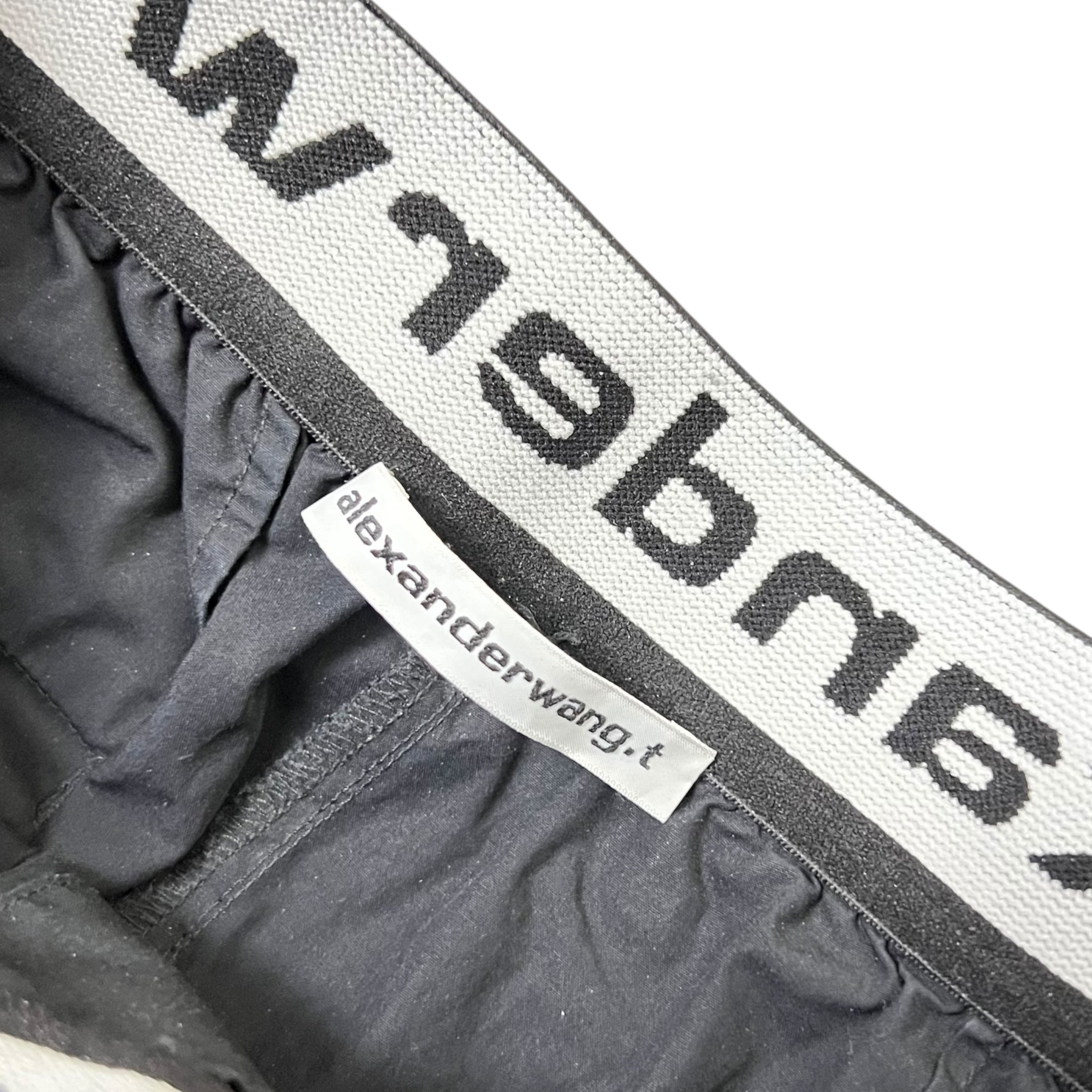 Alexander Wang T Logo Elastic Pull On Pants Black