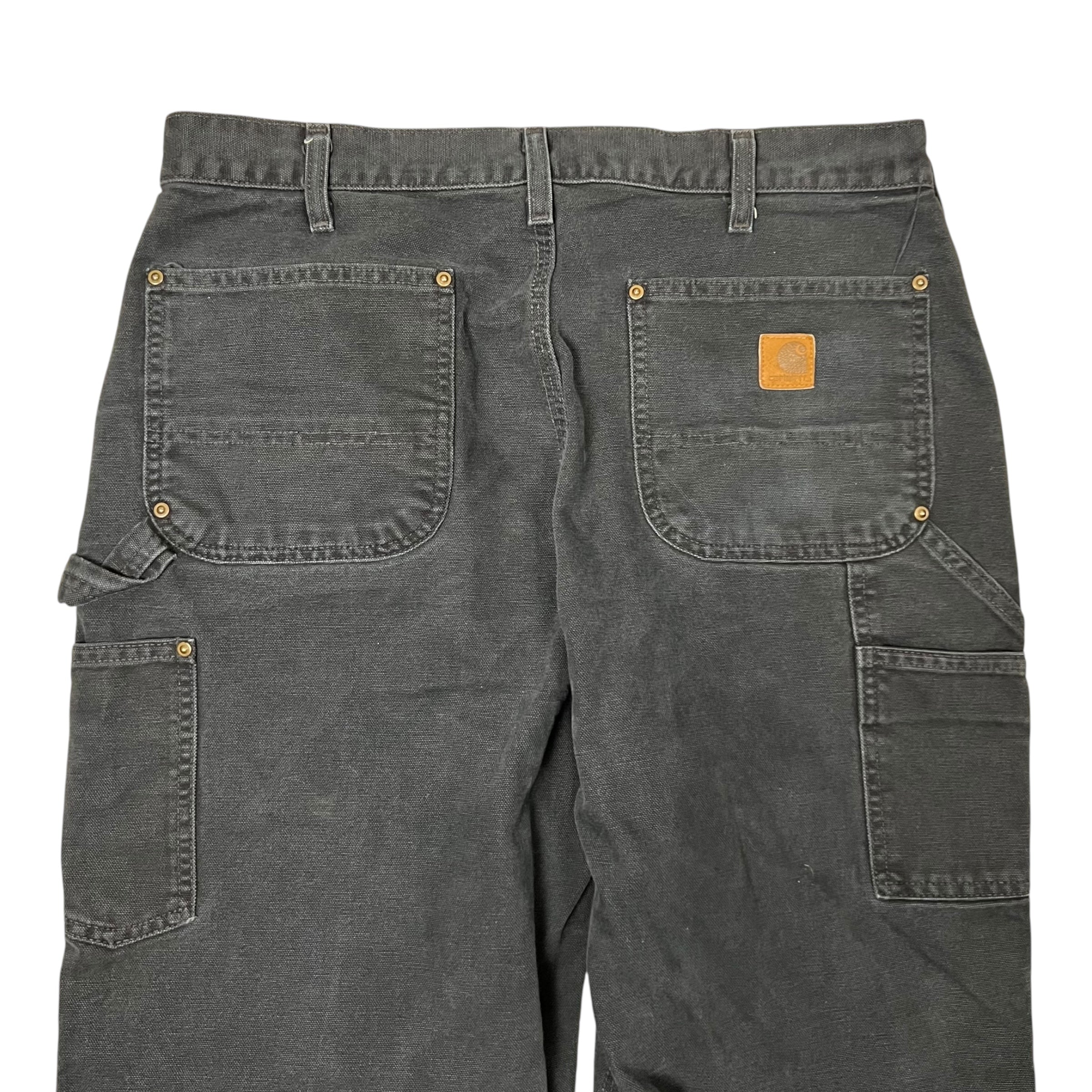 Vintage Carhartt Dungaree Fit Carpenter Double Knee Pants Black
