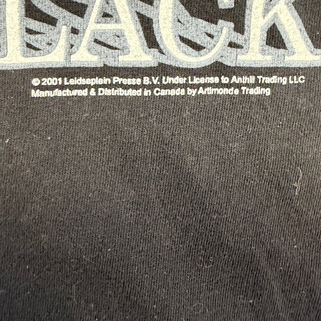 2001 Artimonde AC/DC Back In Black Album Tee Black