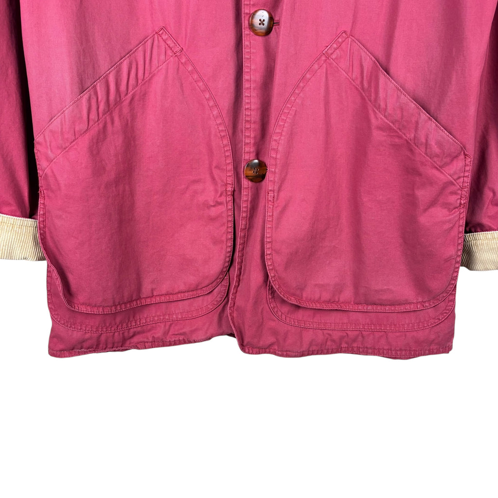 Vintage J.Crew Women’s Flannel Lined Barn Jacket Burgundy