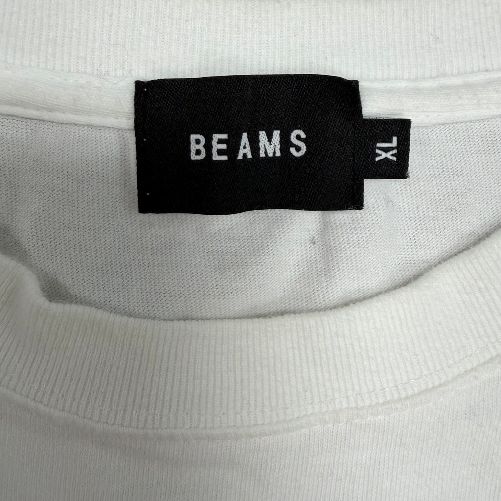 Beams Logo Tee White