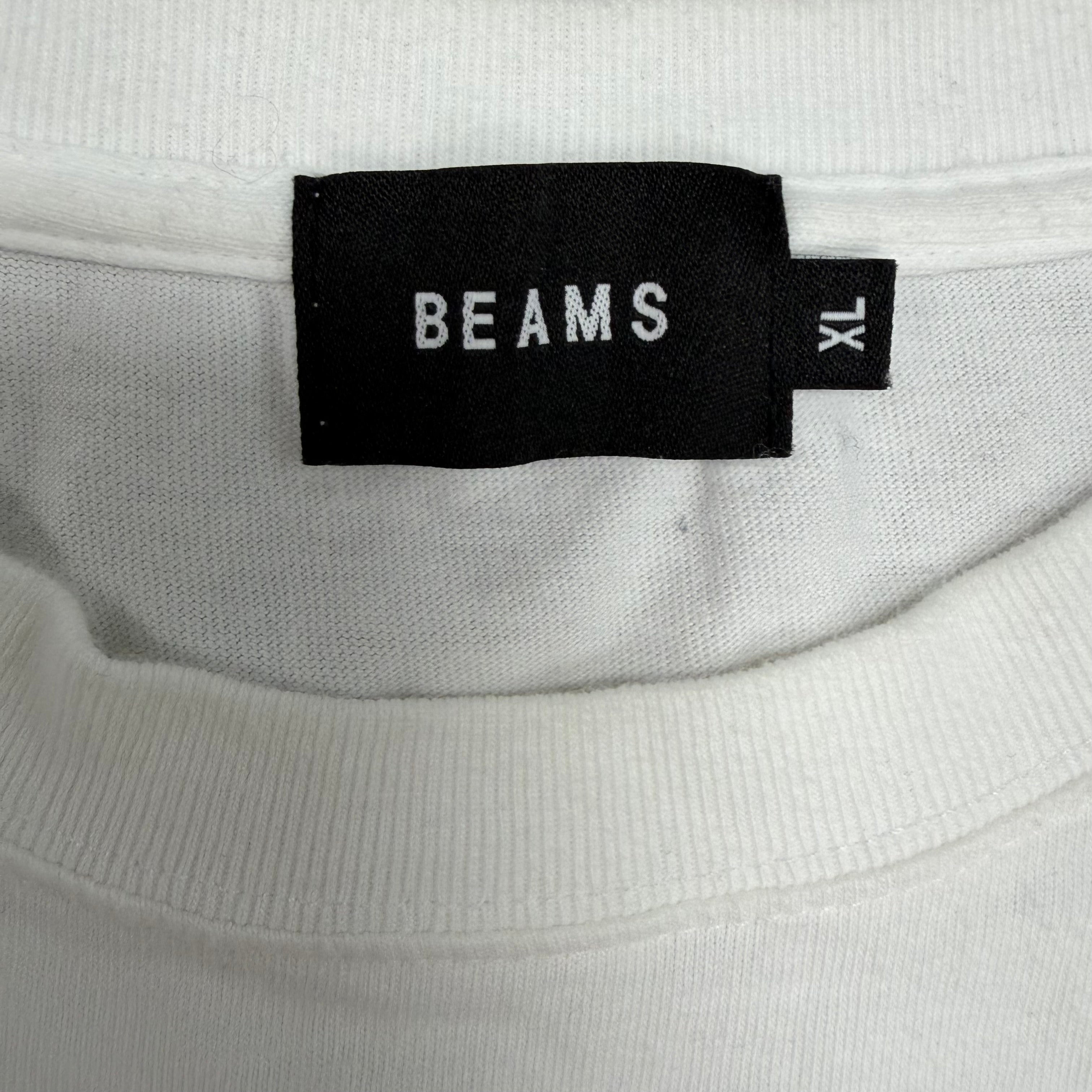 Beams Logo Tee White