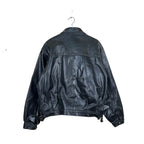 Vintage Hide Tech Leather Jacket Black