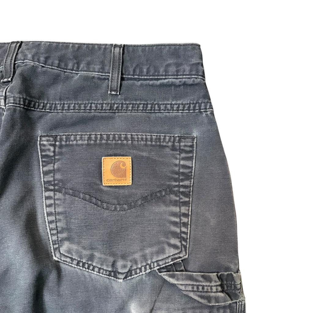 Vintage Carhartt Loose Fit Carpenter Pants Faded Black