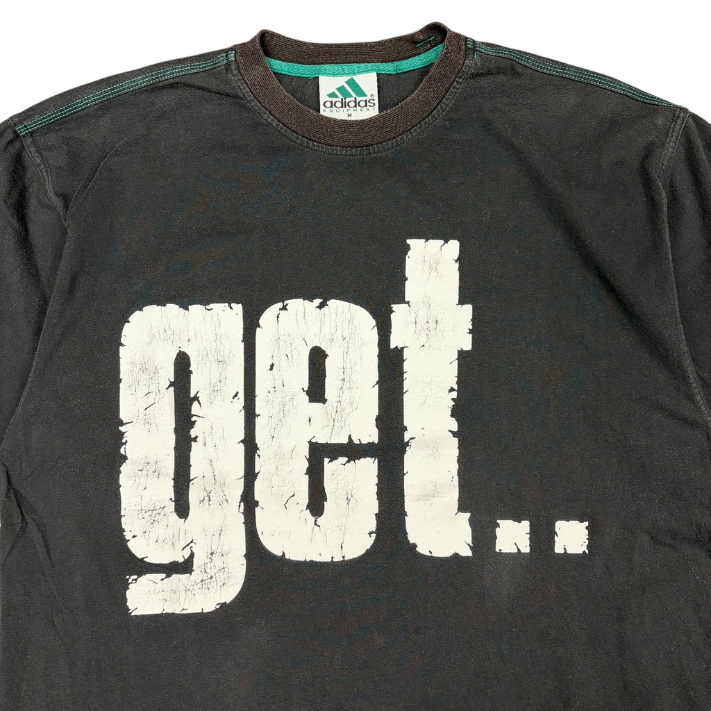 Vintage Adidas Equipment "Get..Real" Tee Black