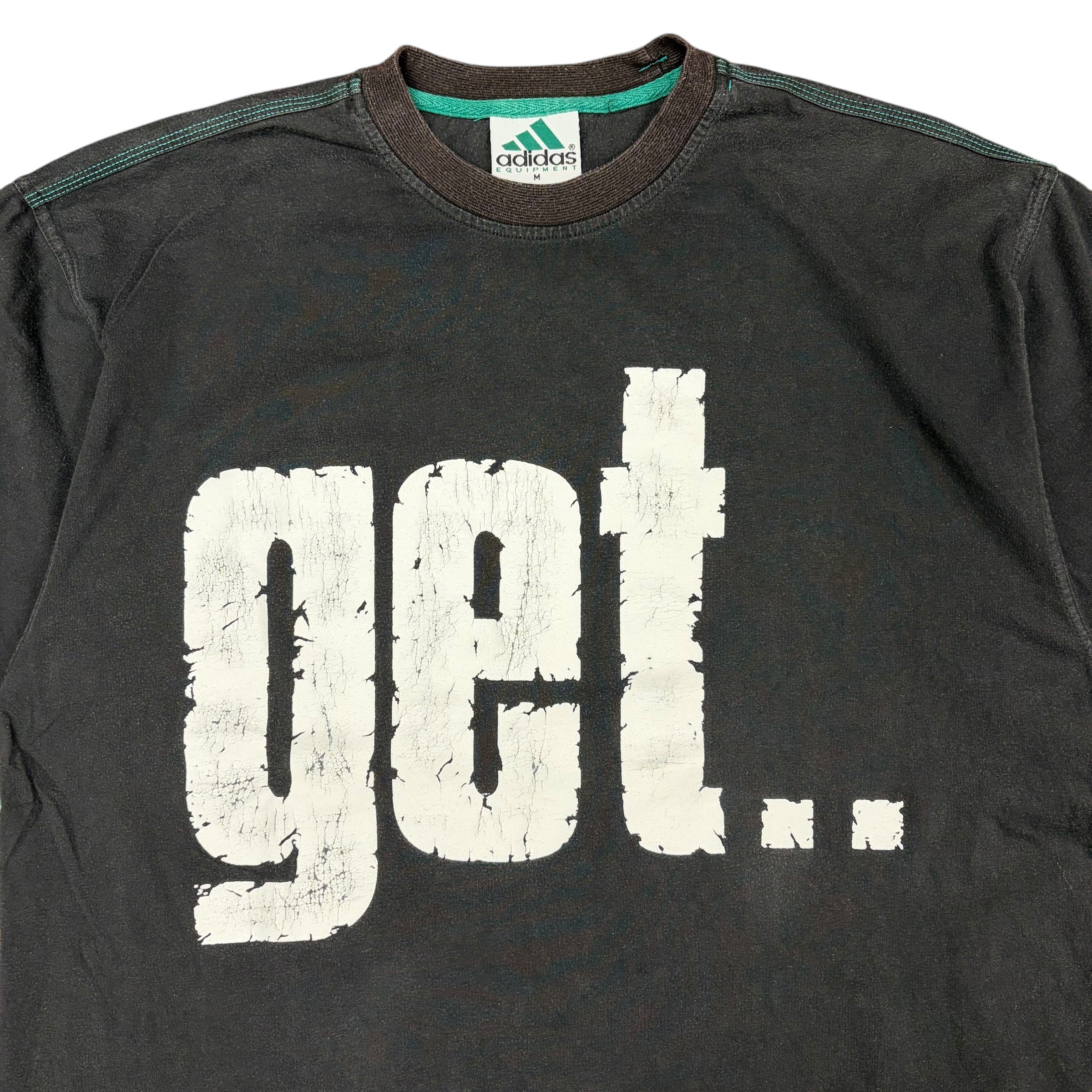 Vintage Adidas Equipment "Get..Real" Tee Black