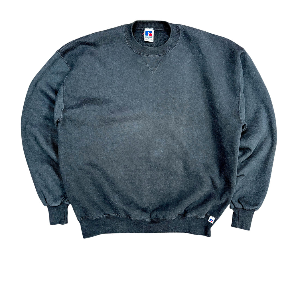 Vintage Russell Athletics Blank Crewneck Black