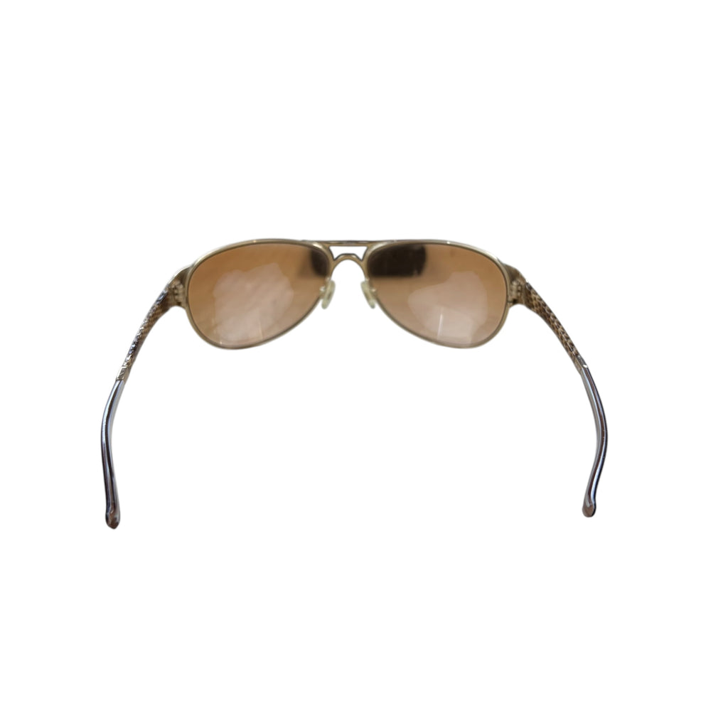 Oakley Women’s Restless Brown Gradient Sunglasses Snakeskin Gold