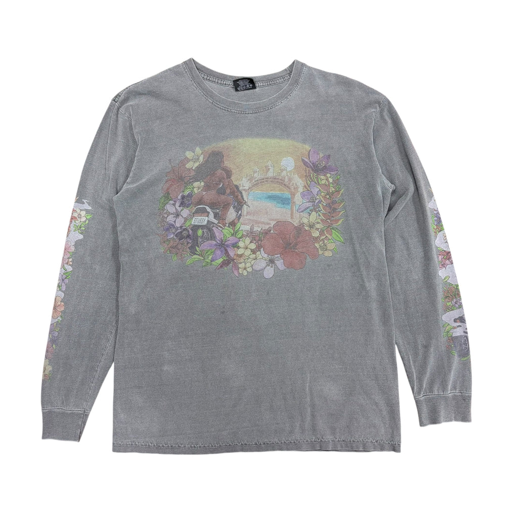 Stussy Hellshire Longsleeve Washed Black
