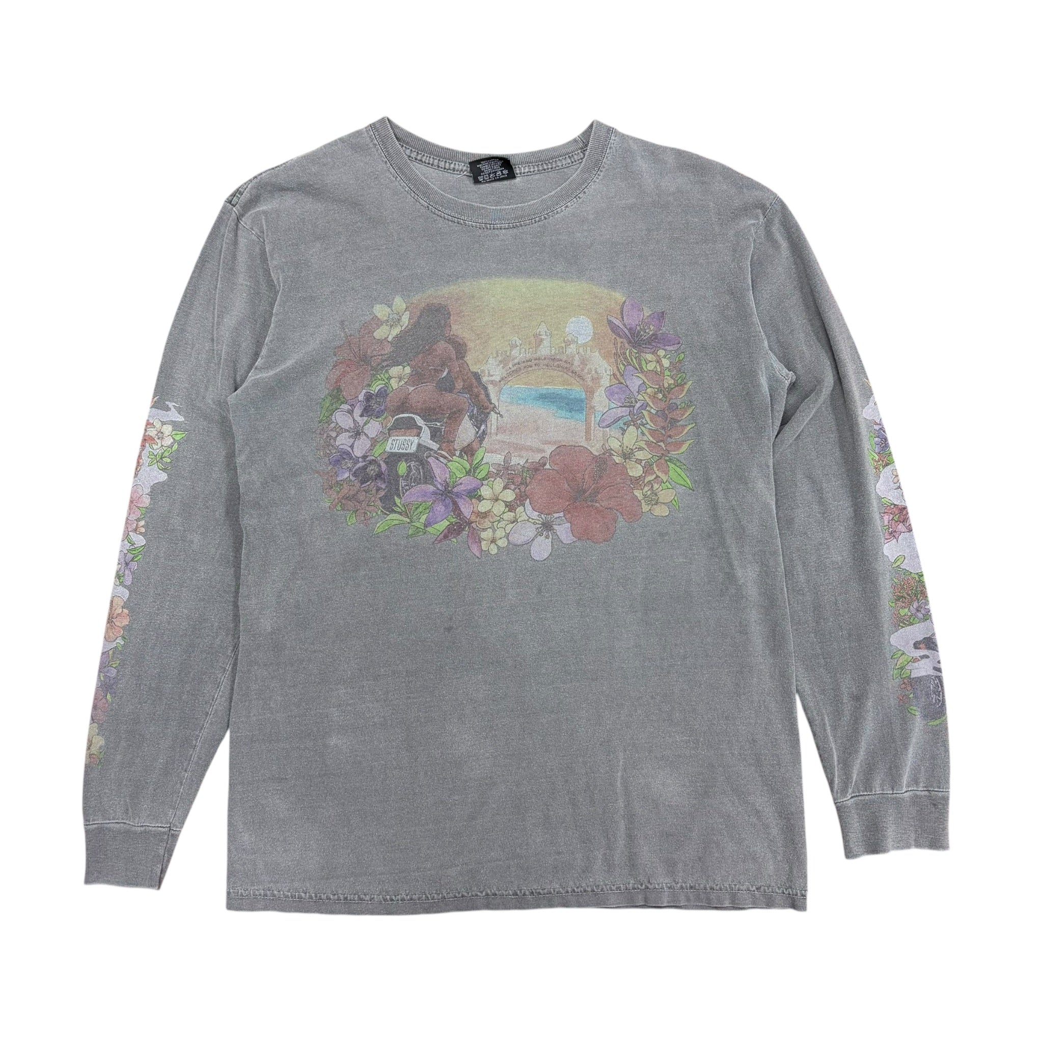Stussy Hellshire Longsleeve Washed Black