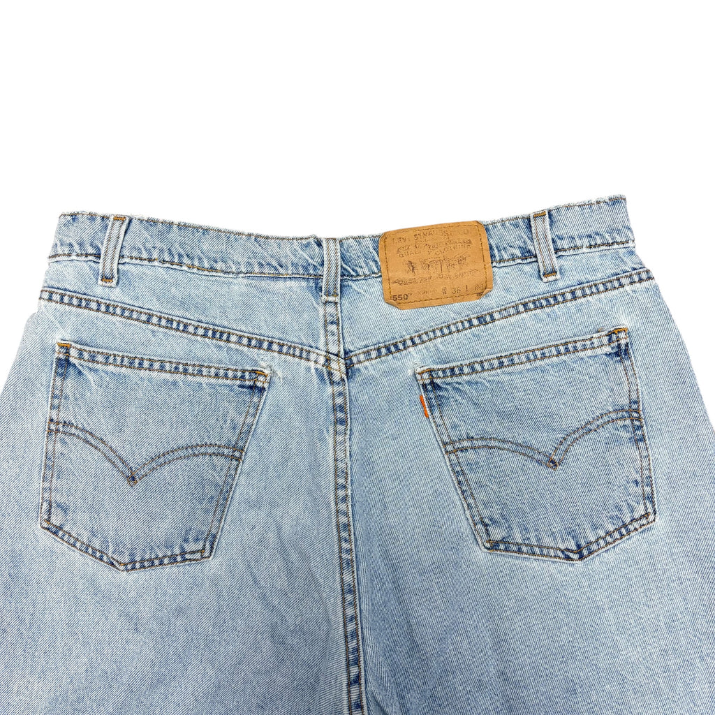 Vintage Levi’s Orange Tab 550 Relaxed Fit Jorts Light Wash