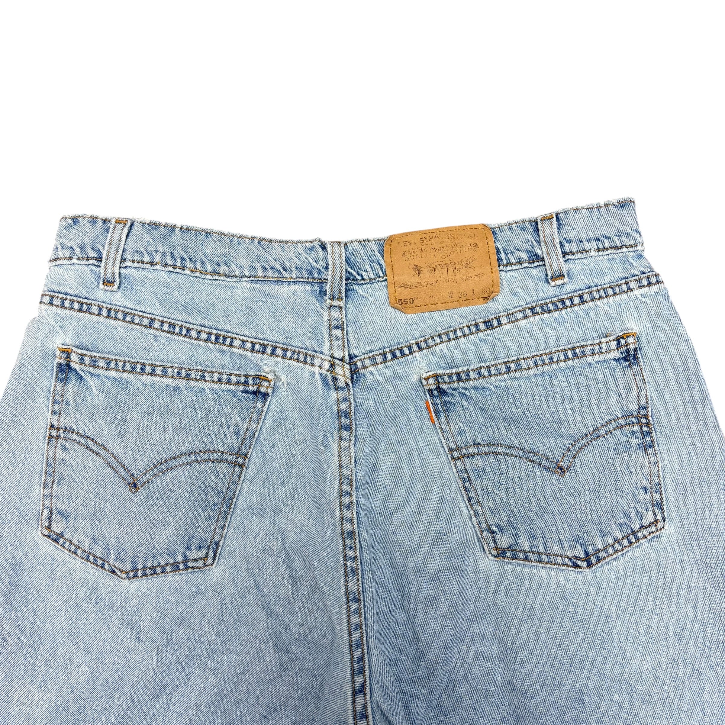 Vintage Levi’s Orange Tab 550 Relaxed Fit Jorts Light Wash