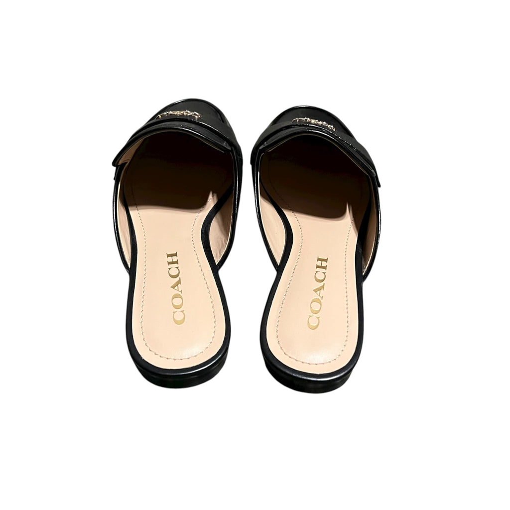Coach Samie Leather Slide Black