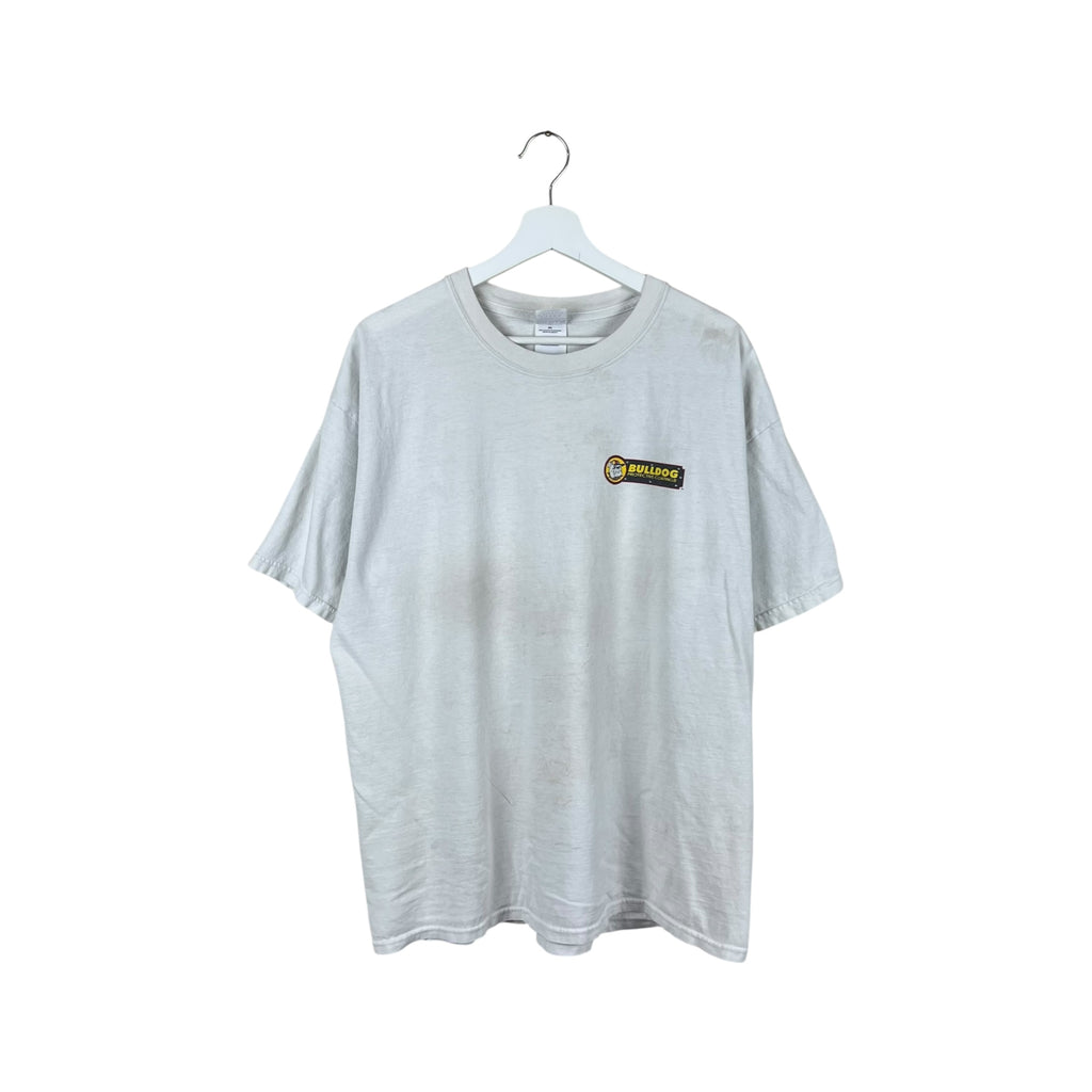 Vintage Bulldog Coatings Derek Polack Racing Tee White