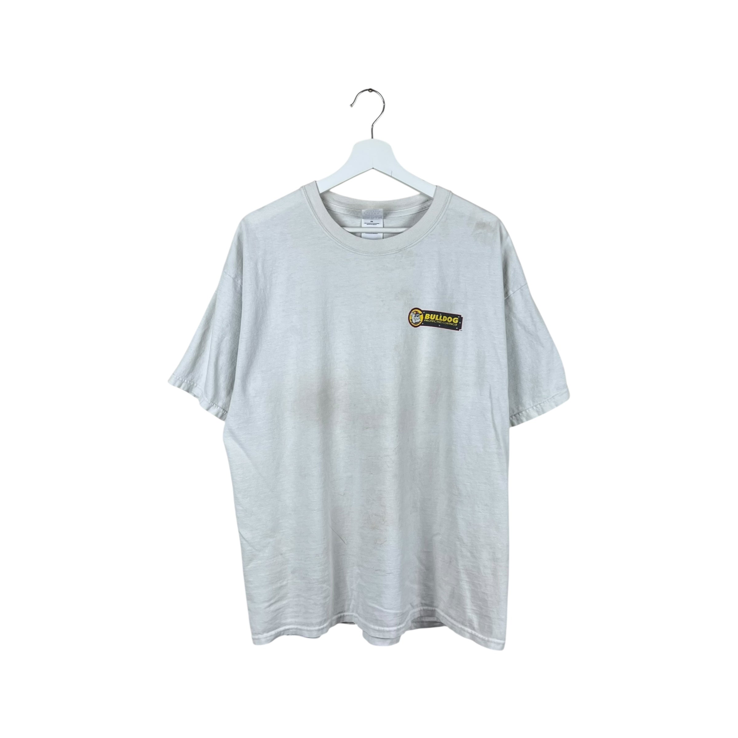 Vintage Bulldog Coatings Derek Polack Racing Tee White