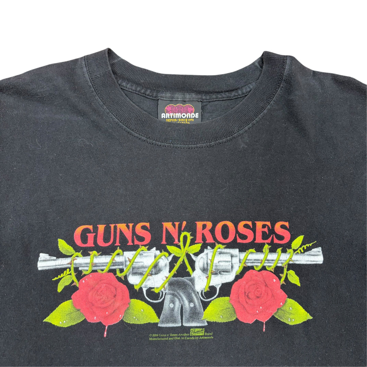 2004 Artimonde Guns & Roses Revovlers Tee Black