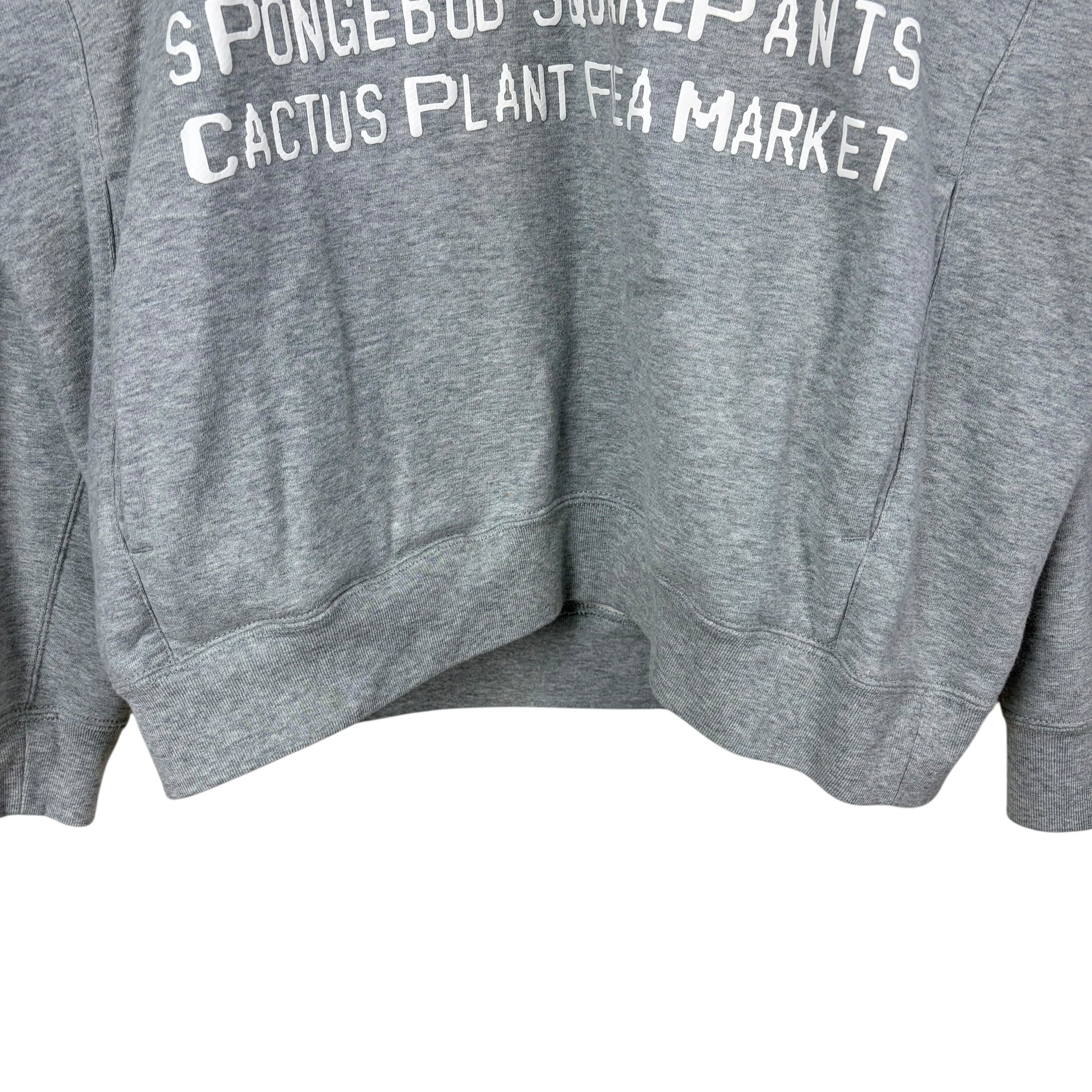 Cactus Plant Flea Market x Uniqlo x Spongebob SquarePants Hoodie Grey