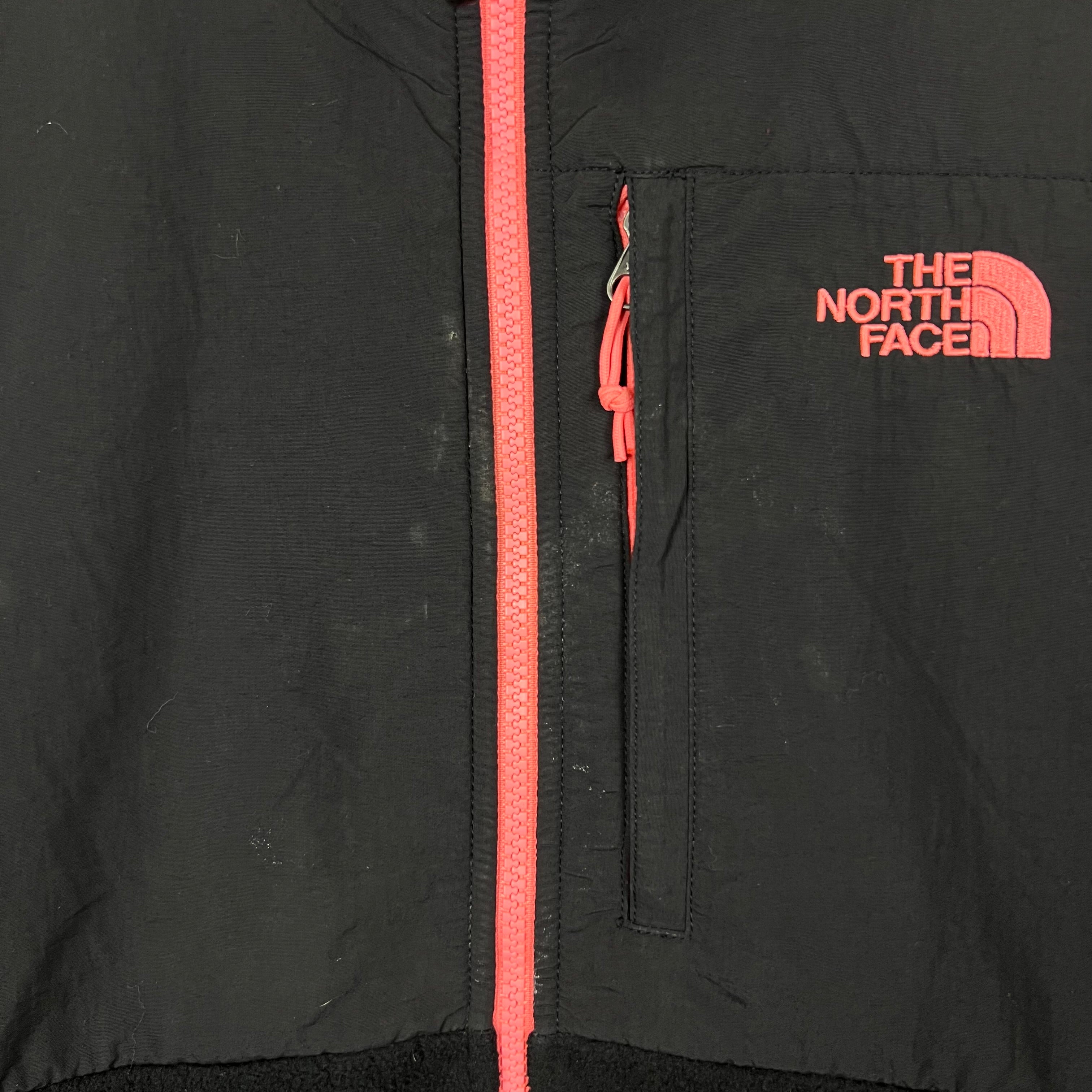 Vintage North Face Women’s Denali Full Zip Jacket Black/Pink