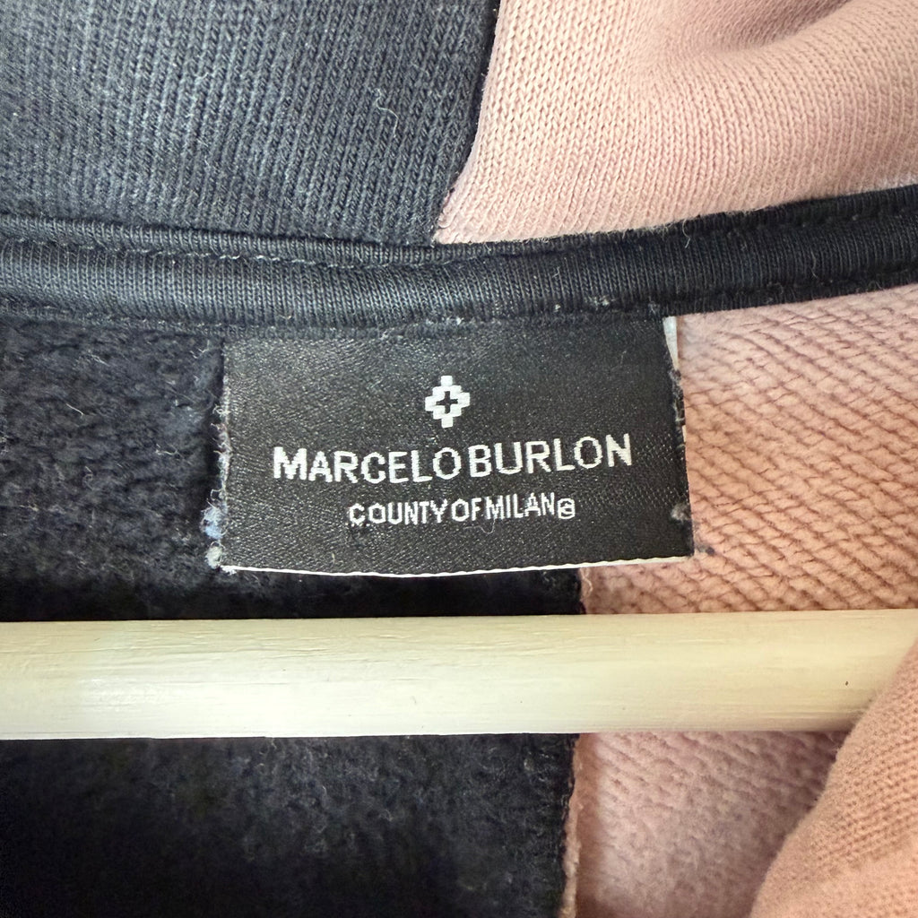 Marcelo Burlon Aish Hoodie Black/Pink