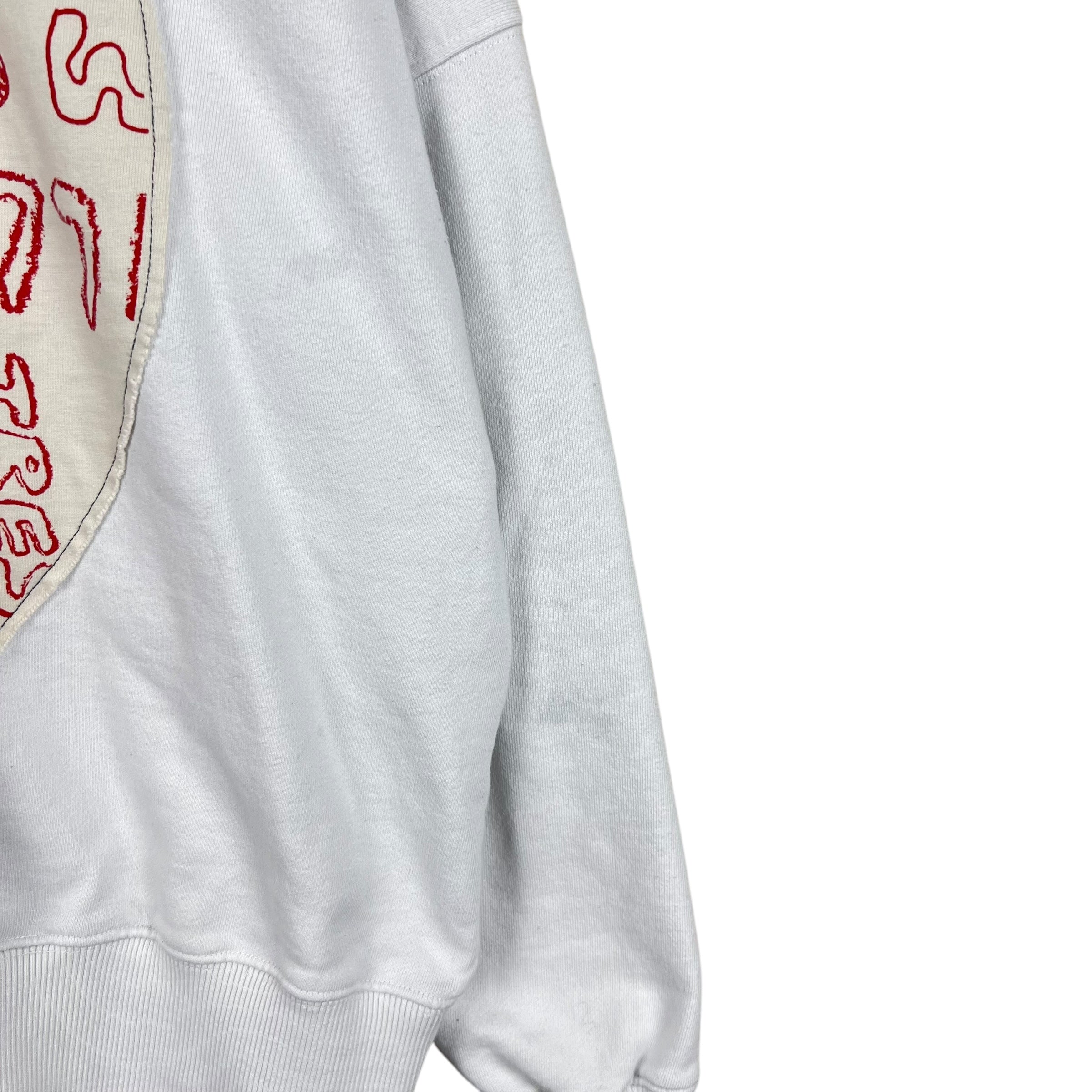 We11done Graffiti Patch Crewneck White
