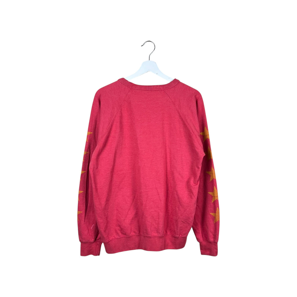 Vintage Kawasaki Motorcycle Graphic Crewneck Faded Red