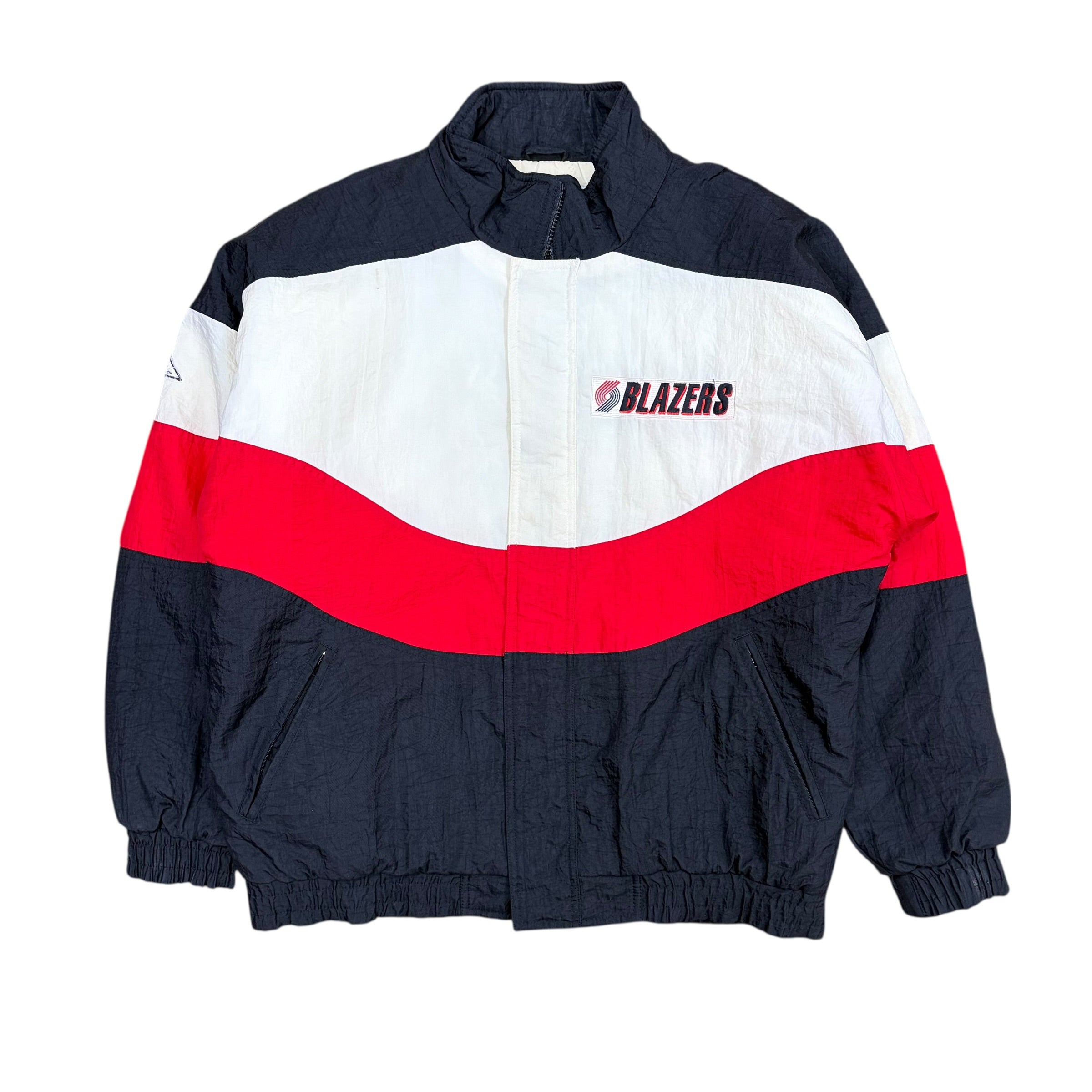 Vintage Apex One NBA Portland Trailblazers Stripe Jacket