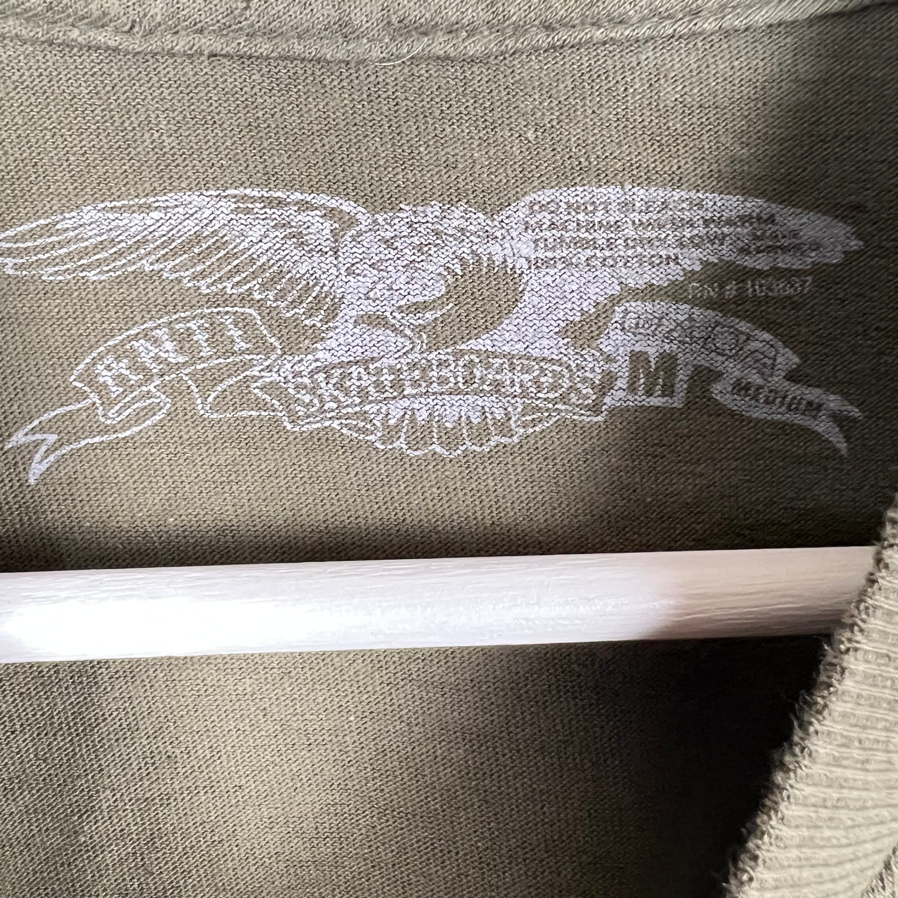Anti Hero Skateboards Pocket Tee Olive Green