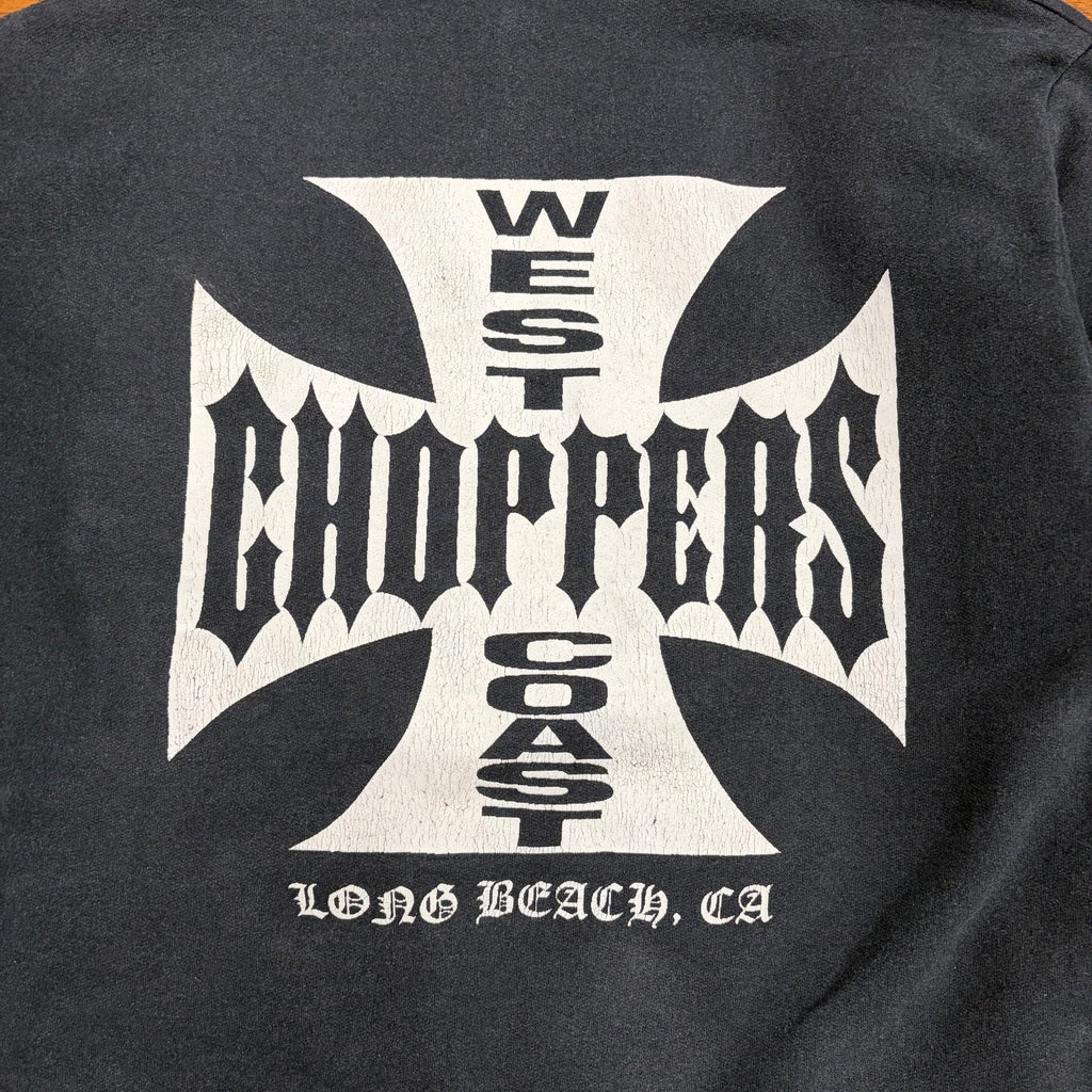 Vintage West Coast Choppers Long Beach CA Hoodie Black