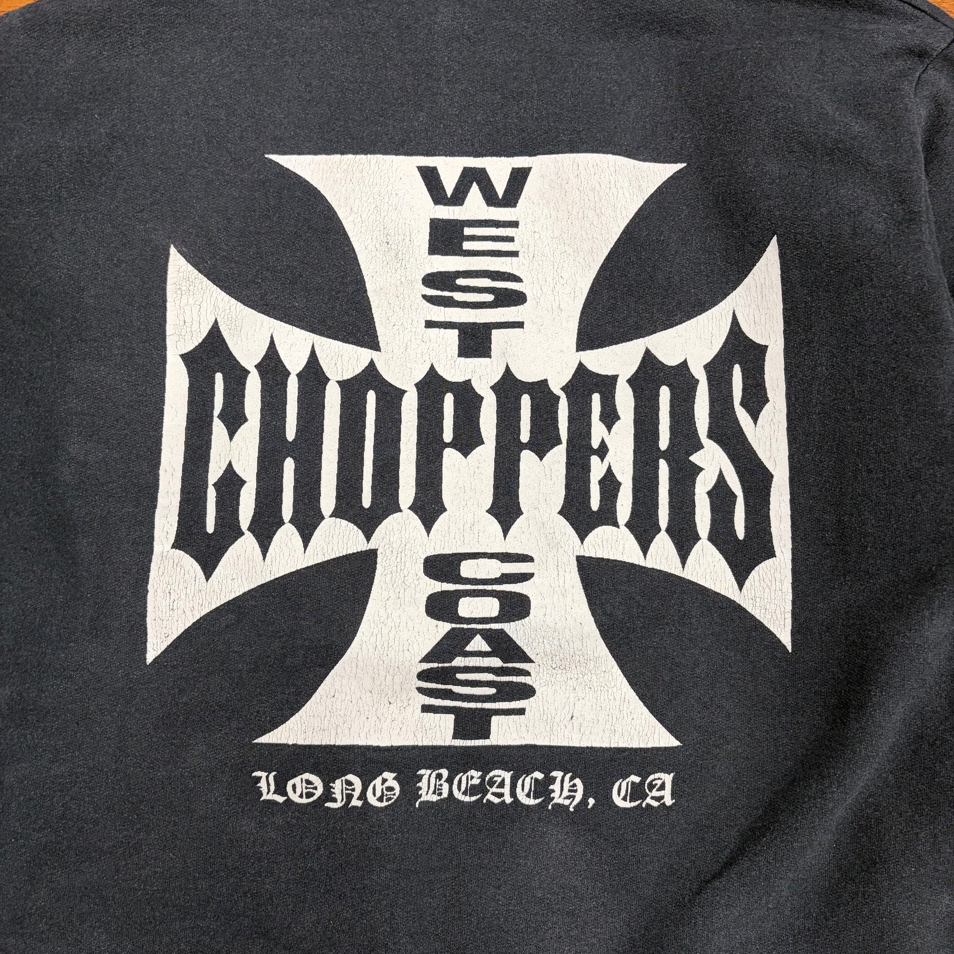 Vintage West Coast Choppers Long Beach CA Hoodie Black