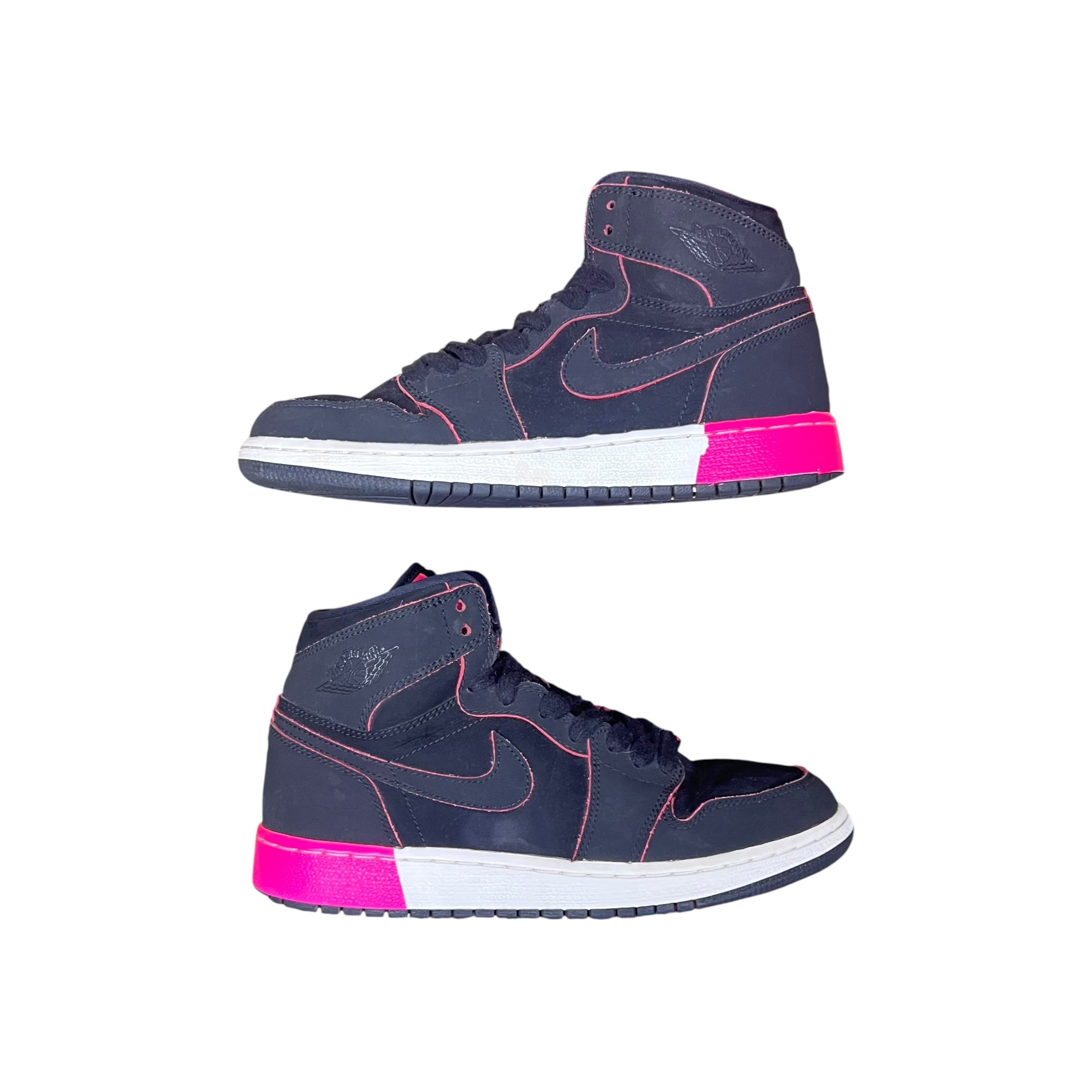 Jordan 1 High Black Hyper Pink White (GS)