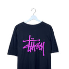 Stussy Big Logo Tee Black