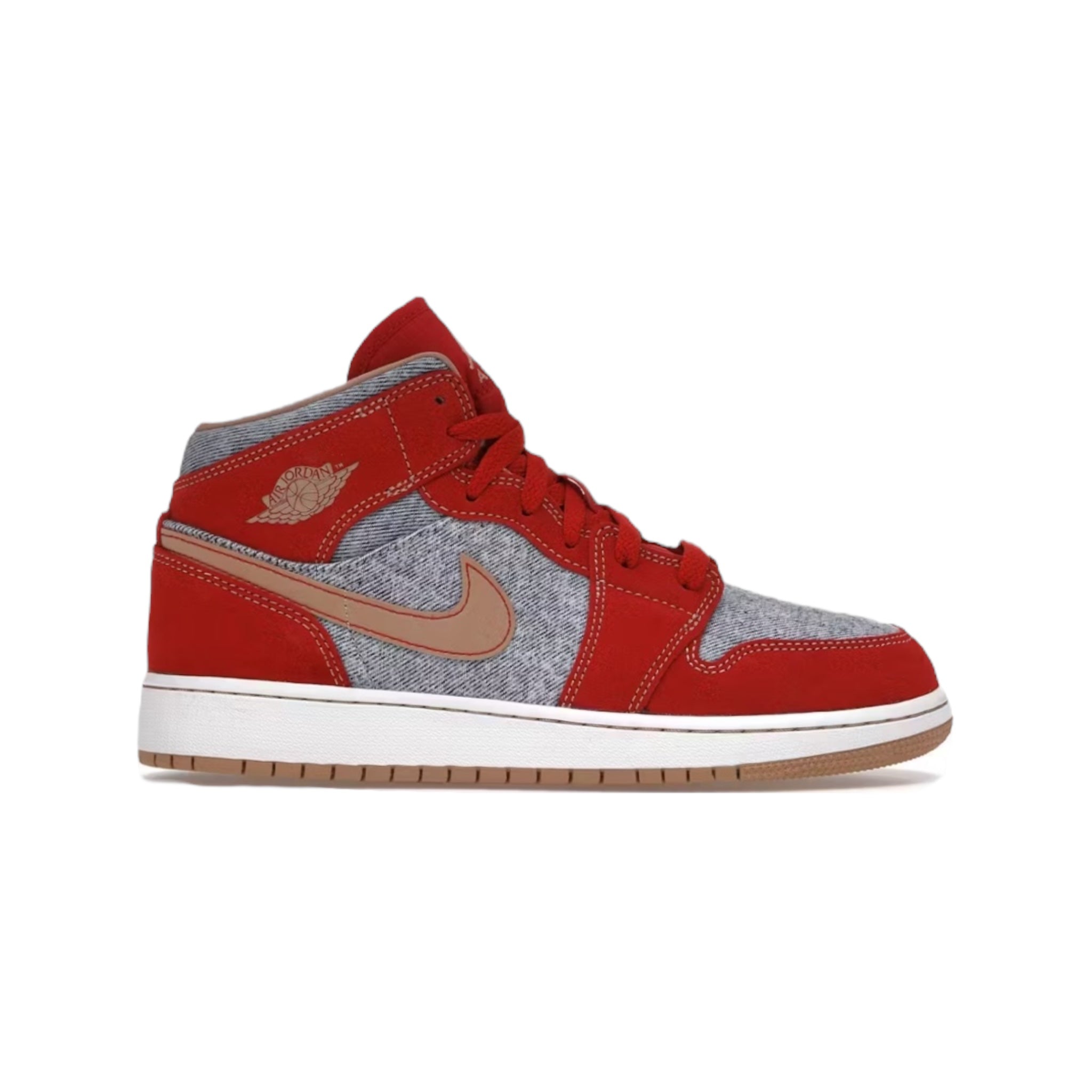 Jordan 1 Mid Denim Red (GS)