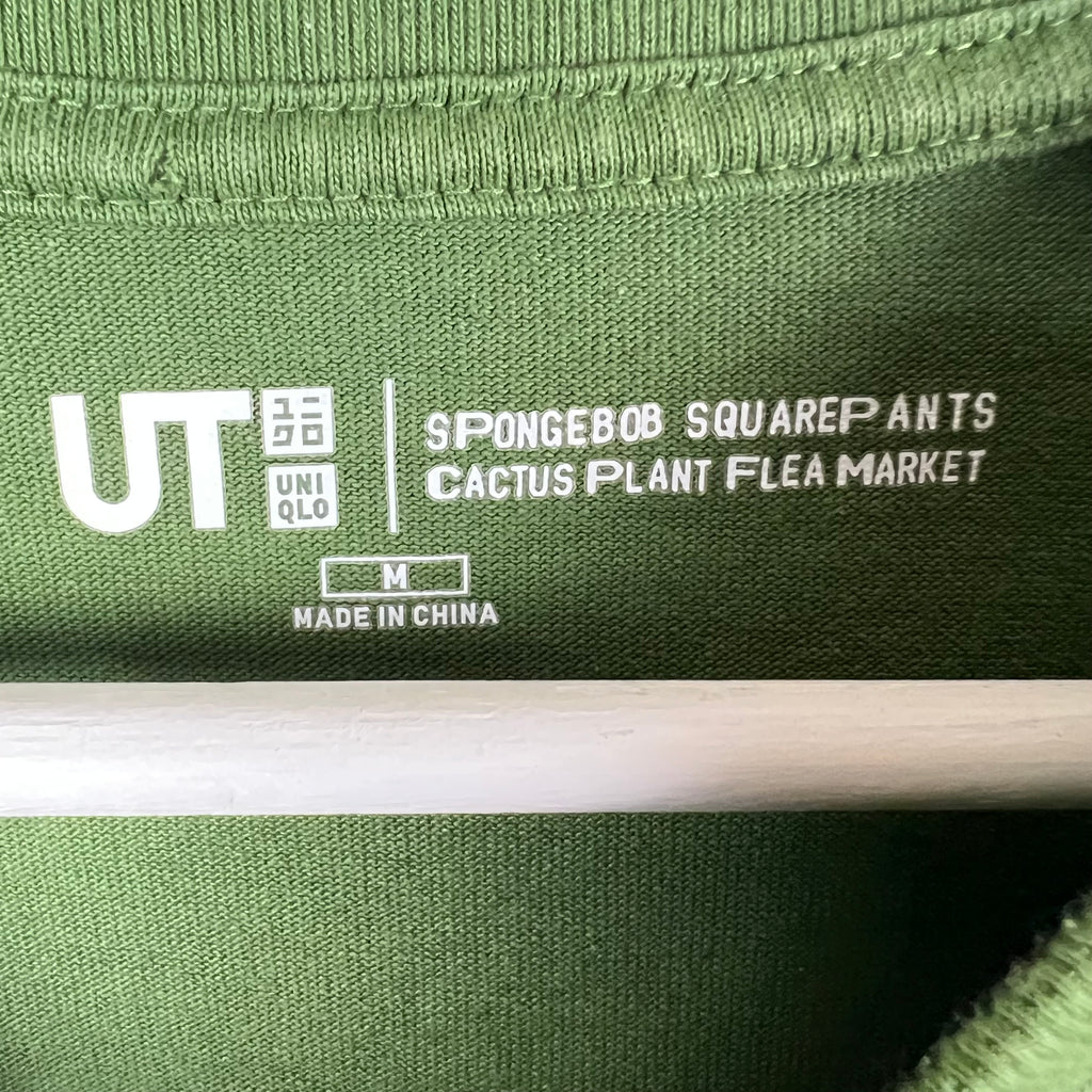 Uniqlo x Spongebob SquarePants x Cactus Plant Flea Market Graphic Tee Green